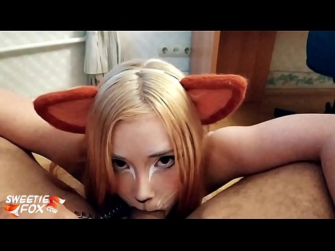 ❤️ Kitsune आफ्नो मुखमा डिक र कम निल्यो ❤️ सेक्स ❤